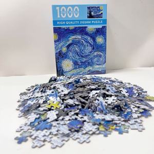 Chất Lượng Cao Tùy Chỉnh Giấy Trò Chơi Ghép Hình Câu Đố Cho Người Lớn 100 500 1000 Miếng DIY Đồ Chơi Cá Nhân Bởi Các Nhà Sản Xuất - Product Image 1