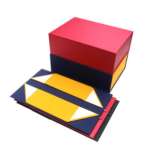 Minghong Custom Folding Magnet Gift Packaging <b>Box</b> Rigid Paperboard for Candle for Valentine's Day Flower Package Ready to Ship - Product Image 2