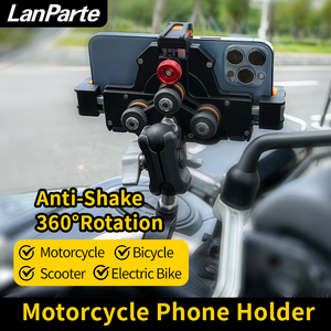 Soporte de teléfono de motocicleta de Metal antideslizante duradero 2025, montaje de espejo retrovisor, montaje de teléfono de bicicleta de Motor - Product Image 2