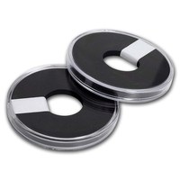 Boîte de rangement pour pièces de monnaie transparente, 39 mm, collection, plastique, hermétique, capsules pour pièces de monnaie avec joint en éponge réglable