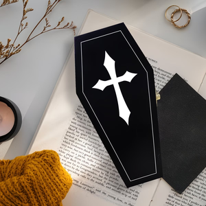 Toptan Ahşap Evcil Hayvan Urnleri, Haç Tasarımlı Gotik Tarz Ahşap Evcil Hayvan Kremasyon Urnleri - Product Image 3