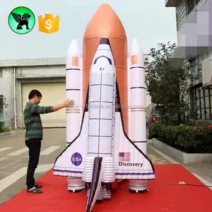 2m Giant Rocket Inflatable Customized 10ft Advertising Inflatable Rocket For Event ST34