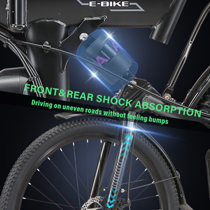 Mới <span class=keywords><strong>2025</strong></span> gấp xe đạp leo núi điện 48V khung nhôm <span class=keywords><strong>Lithium</strong></span> phanh đĩa thủy lực 26 "MX300 đầy đủ hệ thống treo bàn đạp hỗ trợ - Product Image 4