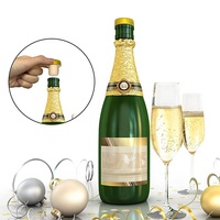 Bouchon de scellage de bouteille de vin en strass, pièces, en bois, cristal perlé, liège vierge