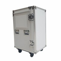 Mode Strong Fabricant Noir Grand mobile Amp rack dj tiroir table en aluminium Canapé flight case avec roues Équipement Audio