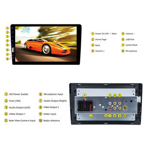 1 DIN 9 inch PIONER xe <span class=keywords><strong>MP5</strong></span> Máy nghe nhạc đài phát thanh xe Carplay Màn hình FM AM BT Android đài phát thanh tự động Para carro xe Stereo - Product Image 6