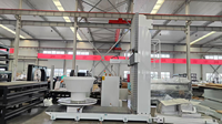 Routeur CNC vertical 5 axes standard Rongchi pour la fraisage de sculptures 3D complexes, le travail du bois, du mousse, des matériaux composites et la création de modèles artistiques