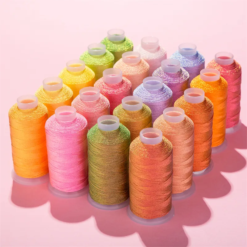 Wholesale Making Bracelet Knitting Handicrafts Cord Magic Color Braided Rope Cord Metallic Thread