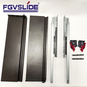 Đồ Nội Thất Nhà Bếp Kim Loại Hộp Tủ Hộp Mỏng Hệ Thống Ngăn Kéo Với Mềm Đóng Undermount Trượt - Product Image 3