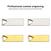 Clé USB personnalisée avec logo métallique 2.0 3.0 3.1, clé USB 4 Go 8 Go 16 Go 32 Go 64 Go, clé USB 64 Go, mini clé USB pour PC