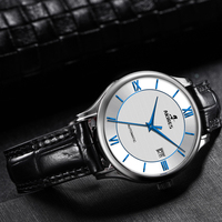 MIYOTA 9015 Mouvement Automatique 34mm Cadran Ouverture 5ATM Acier Inoxydable Saphir Cristal Bas quantité minimale de commande à Personnalisé pour Hommes