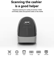 KEFAR Lecteur de prix pour supermarché Scanner de codes à barres Système de caisse de détail Machine commerciale de caisse de restaurant pour petites entreprises