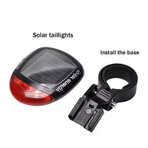 Feu arrière de <span class=keywords><strong>vélo</strong></span> à LED rechargeable à énergie solaire-Feu de sécurité arrière de <span class=keywords><strong>vélo</strong></span> étanche <span class=keywords><strong>pour</strong></span> la conduite de nuit à double alimentation - Product Image 2