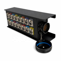 Splitter Audio XLR 16 Saluran 16 Arah 54-Pin Stage Box dengan Konektor Audio XLR Quick Connect Fans