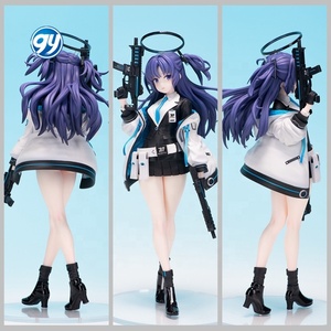 أرشيف أزرق يوكا هاياسي 2 نجوم طالب مزدوج SMGs فتاة أنيمي شخصية العمل محاصر تحصيل - Product Image 4