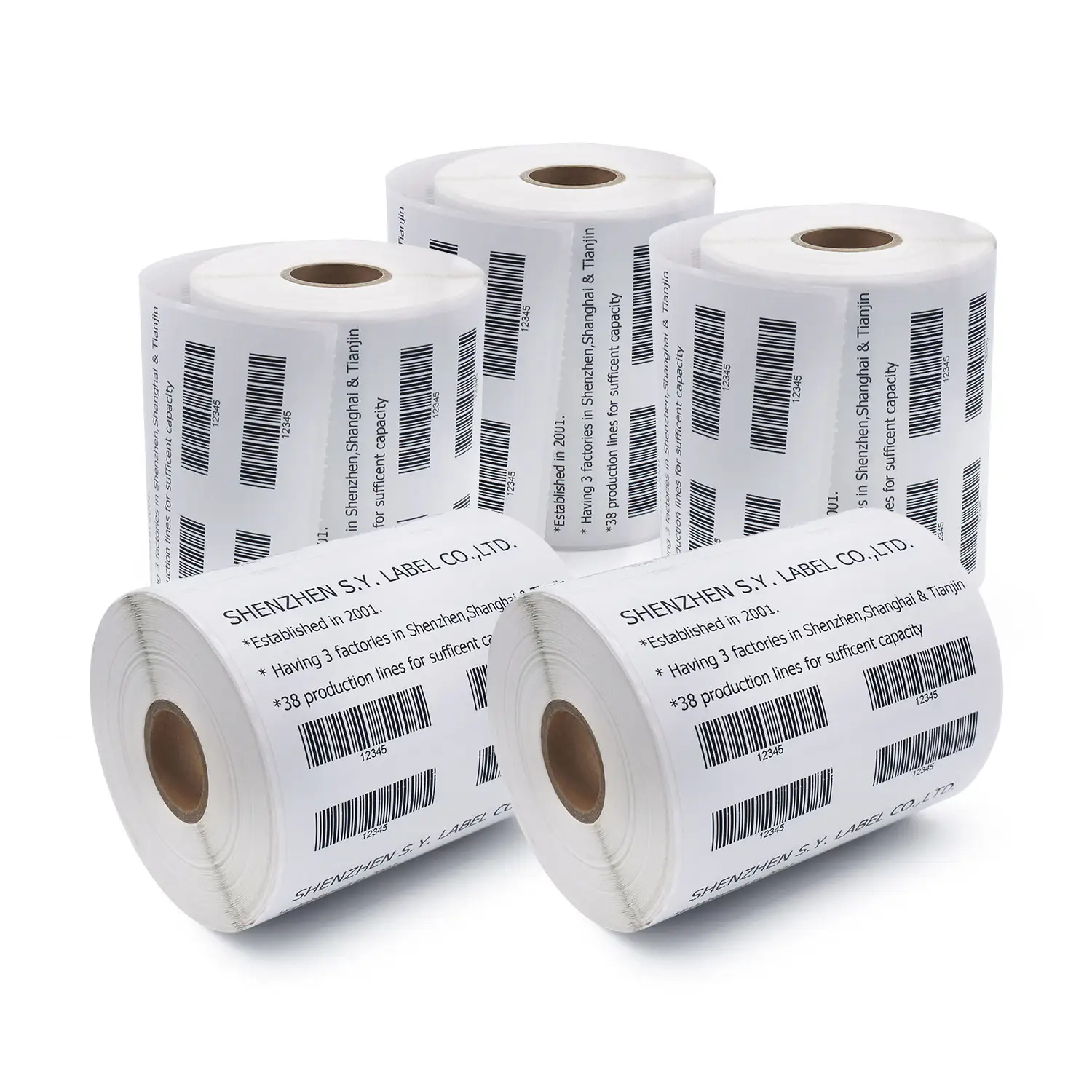 Papel autoadhesivo personalizado para impresora Dymo, etiqueta de dirección en blanco 1744907 4x6 FBA, rollo de etiquetas de envío térmico directo, 4x6