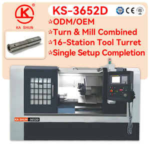 Centre de tournage CNC KS-3652D, machine industrielle avec système de contrôle Siemens <span class=keywords><strong>Systec</strong></span> pour le traitement de l'acier - Product Image 1