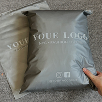 Sacs d'emballage de luxe personnalisés avec logo pour vêtements, en polyéthylène transparent avec fermeture éclair, pour vêtements et sacs à fermeture éclair, sacs en plastique pour l'emballage