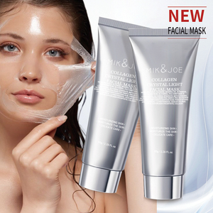 Masque facial hydratant IK&<span class=keywords><strong>JOE</strong></span> au collagène et perles de cristal, effet peeling léger, booste l'élasticité de la peau, minimise les ridules, <span class=keywords><strong>film</strong></span> transparent et doux - Product Image 2