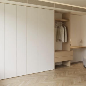 Armario Empotrado Moderno de Madera de Nogal de Alta Gama BALOM para Dormitorio, con Cajones de Cierre Suave, Color y Tamaño Personalizados, Fabricación OEM - Product Image 3