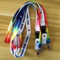 25 años de antigüedad, herramienta de cuello personalizada barata de fábrica, cordones personalizados de sublimación de poliéster con logotipo personalizado