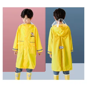 Impermeabili leggeri della giacca di pioggia lunga dei bambini di modo della stampa su ordinazione della fabbrica per all'aperto