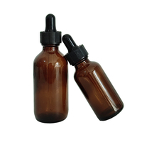 Vente flash - Flacons en verre ambré Boston ronds de 30 ml, 60 ml et 120 ml pour l'emballage d'huiles aromatiques et essentielles avec couvercles