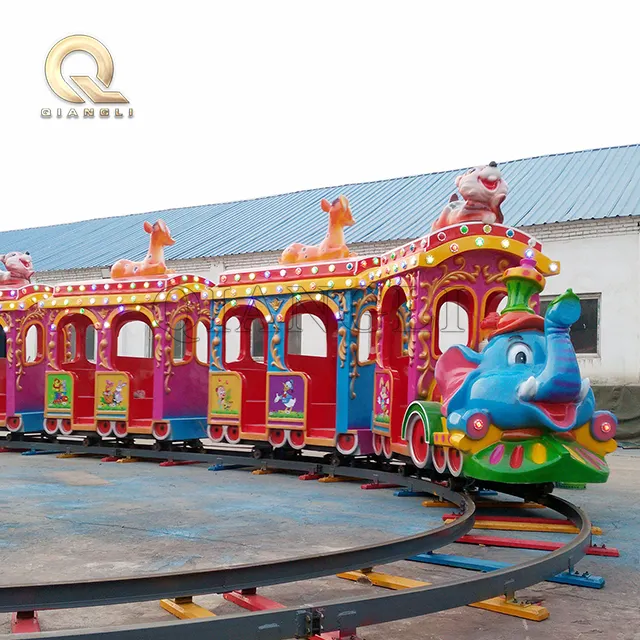Fabriek Direct Pretpark Apparatuur/Carnaval Rit Olifant Elektrische Spoor Treinen Voor Kinderen Of Kiddie