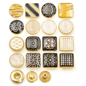 Accesorios de Ropa de Alta Calidad, Botones a Presión Metálicos de 4 Partes, Botón de Aleación de Zinc - Product Image 2