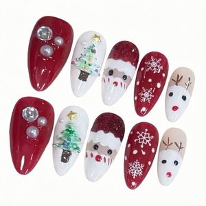 Tailles spécifiables XS S M L, style aléatoire, designs personnalisés faits à la main, ongles à presser, vente de liquidation à durée limitée - Product Image 1