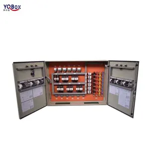 Low Voltage Electrical Main Power Distribution Board Waterproof Wall Mounted 9 Way Metal Consumer Unit Cabinet