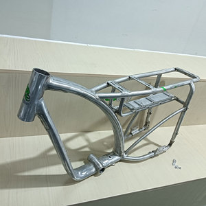 Khung xe đạp điện YQEBIKES kiểu dáng cổ điển, yên dài, khung xe đạp điện 20*4.0, động cơ kép - Product Image 1