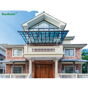 Tốt nhất người bán mái Polycarbonate mưa đổ mái hiên nhập cửa tán không thấm nước nhôm tán ban công mái - Product Image 1