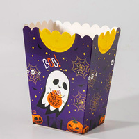 Boîtes et seaux à popcorn d'Halloween en forme d'avion – Emballage jetable écologique pour collations et friandises de fête