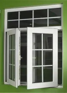 Fenêtres en PVC de haute qualité aux normes européennes pour les maisons fenêtre à battant en PVC insonorisée
