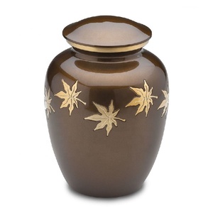 Urnas Funerarias de Diseño Floral, Duraderas y Ecológicas, Hechas a Mano en Oro Negro, para Cenizas Humanas, Precio al por Mayor - Product Image 4