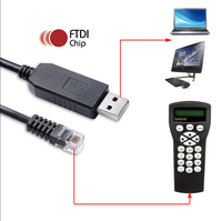Skywatcher kabel komunikasi, perangkat elektronika kontrol tangan PC Tautan FTDI FT232RL USB RS232 seri ke RJ11 6P6C