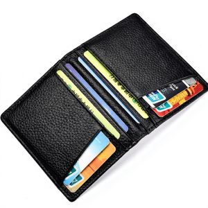 Fashion Two-Side Open Anti-Theft Short Genuine Leather Bifold <b>Wallets</b> Ultra-Thin <b>for</b> <b>Men</b> <b>for</b> - Product Image 1