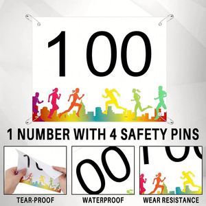 Running Race Bib Numbers Half Marathon Bibs Printed Fabric Race Bibs Runner Tag Race - Product Image 2
