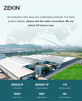 ZEKIN, ventanas abatibles de vidrio de aluminio personalizadas, doble acristalamiento, aislamiento insonorizado, ahorro de energía, rotura térmica para uso doméstico