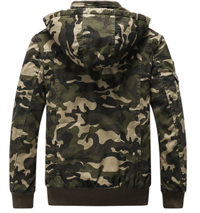 Chaqueta Casual Nueva para Hombre, Estampado de Camuflaje, Prenda Exterior de Algodón, Manga Larga, Chaqueta con Capucha Moderna, Forro Polar - Product Image 2