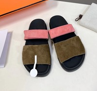 Sandales décontractées à talon haut pour femmes, style coréen, légères, respirantes, avec semelle extérieure en TPU et bride en PVC, pour intérieur/extérieur
