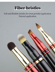 Échantillons de pinceaux de maquillage disponibles Pinceaux anti-cernes portables multifonctionnels pour le visage détachables-Cheveux synthétiques - Product Image 2