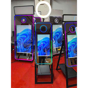 Photomaton miroir magique UNIV, caméra 15,6 pouces, compatible avec les appareils photo reflex numériques, cadre en verre trempé métallique, iPad, 5 à 6 personnes, utilisation en fête - Product Image 4