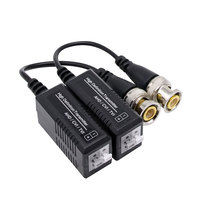 Balun de Video Pasivo, Extensor BNC a RJ45 para Cámaras HD-TVI/AHD/CVI y CVBS de 1080P/720P, Transmisión de hasta 300M por Cable UTP