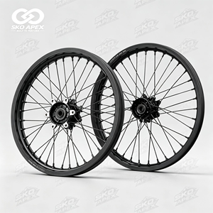 Jeu de roues <span class=keywords><strong>AX</strong></span> Sur-Ron Ultra Bee 21/18 pouces à rayons haute résistance, prêtes à l'emploi, pour une adhérence tout-terrain, pièce de rechange aftermarket - Product Image 2