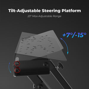 Support de <span class=keywords><strong>volant</strong></span> de course réglable en hauteur avec logo personnalisé, simulateur de cockpit, support de <span class=keywords><strong>volant</strong></span> en métal, garantie 1 an - Product Image 5