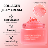 Crème Gel Hydratante Niacinamide Visage Marque Blanche Anti-Âge au Collagène Rose Hydrolysé Éclatant