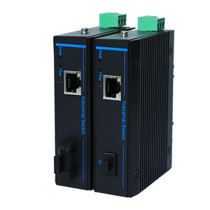 Convertidor de Medios Ethernet Industrial SFP a RJ45 de Venta Caliente, 10/100Mbps, 1 Puerto de Red, 1 Transceptor Óptico de Fibra SFP para Riel DIN - Product Image 6