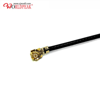 Câble d'extension coaxial RG113/RG178 de 113 mm (1,37 mm) avec connecteur BNC femelle étanche à montage sur panneau arrière vers connecteur UFL femelle coudé